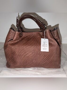 Brand New Lilium Firenze Genuine Italian Leather Tote/Hobo Bag